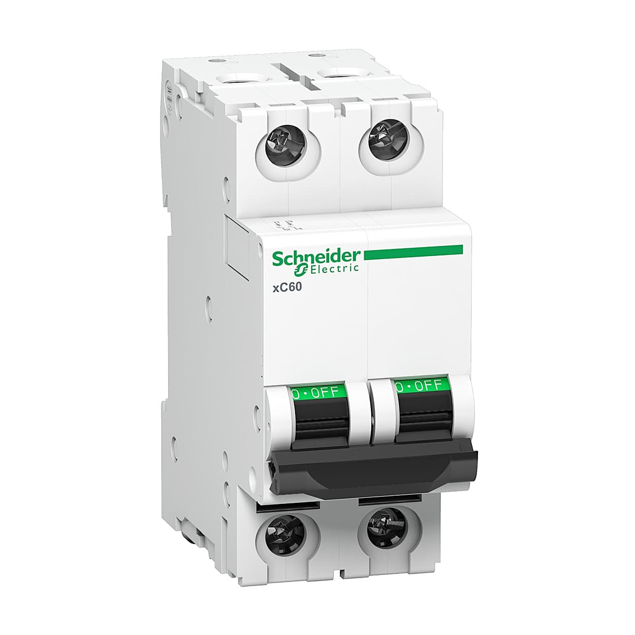 Schneider Electric 50 Amp AC Miniature Circuit Breakers - xC60 (2 Pole & B Curve), A9N2P50B