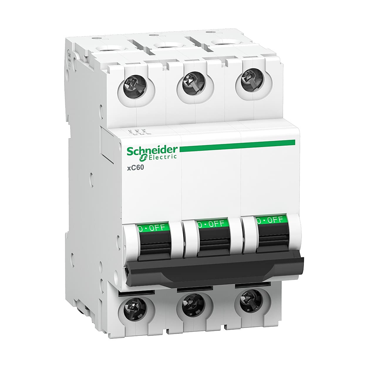 Schneider Electric 40 Amp AC Miniature Circuit Breakers - xC60 (3 Pole & B Curve), A9N3P40B