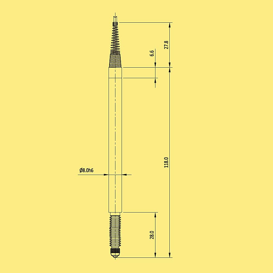 Baker 2.25 mm Half - Bridge Type Electronic Axial Probe, 2950 — view 2