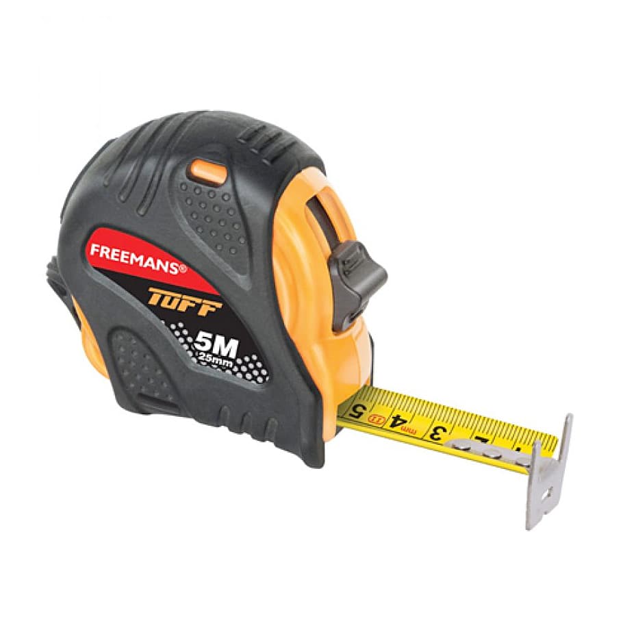 Freemans 7.5Mtr x 25mm TUFF - TU Steel Tape With Belt Clip, TU7525