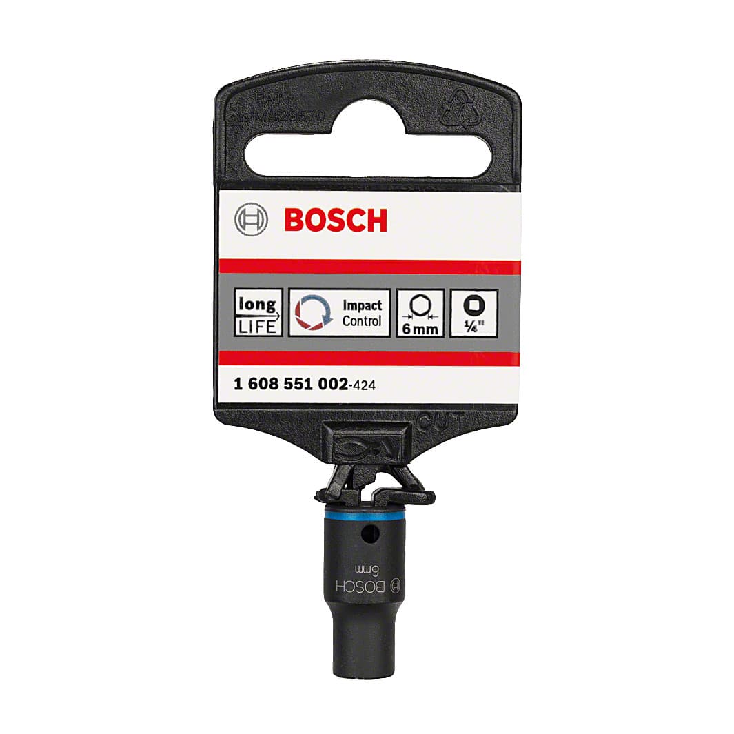 Bosch 6.00 mm, 1/4" Sq. Drive Sockets For Impact Wrenches, 1 608 551 002 — view 2