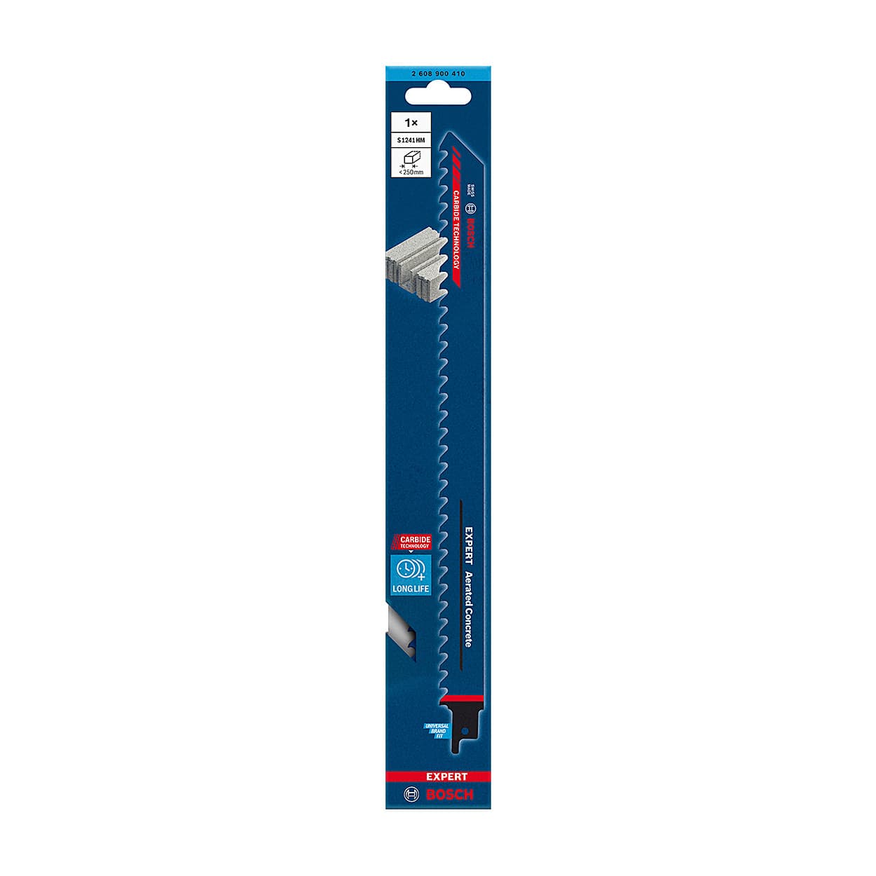 Bosch 300 mm / 12 Inch Expert - Aerated Concrete Reciprocating Saw Blade (S 1241 HM), 2 608 900 410 — view 2