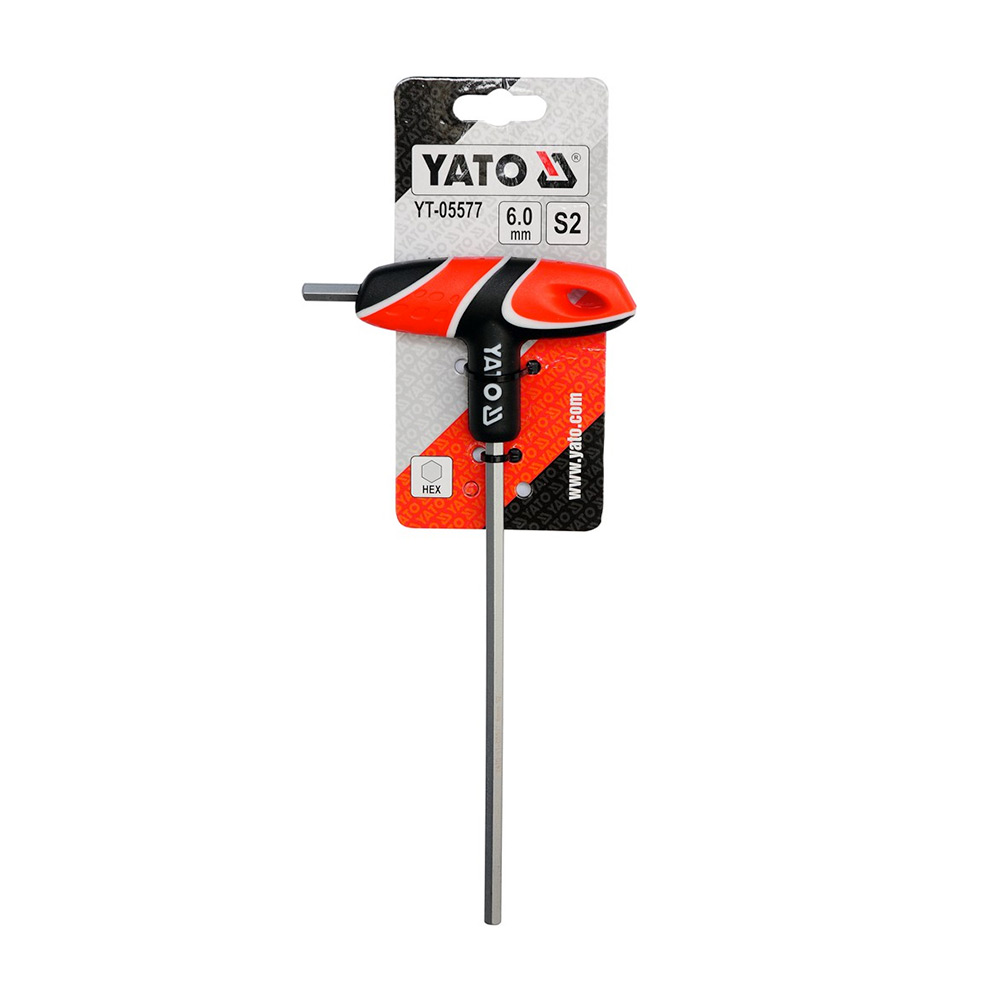Yato 6.0 mm T-Handle Hex Allen Keys, YT-05577