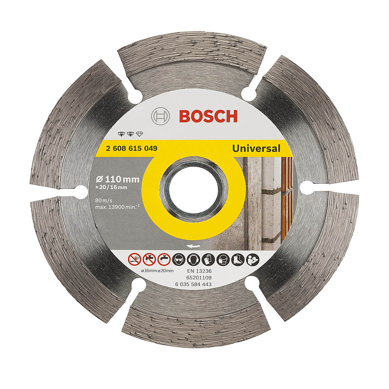 Bosch 110 mm Diamond Cutting Discs Expert for Universal, 2 608 618 049