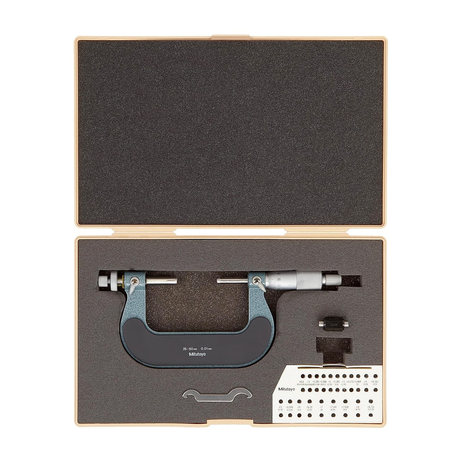 Mitutoyo 25 - 50 mm Gear Tooth Micrometer, 124-174 — view 2