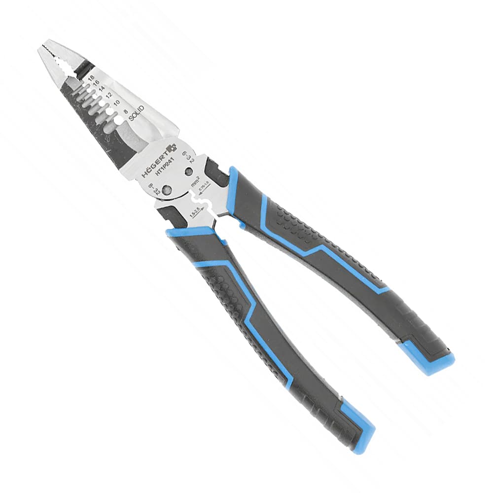 Hogert 8 inch / 200 mm Hybrid Universal Plier, HT1P241 — view 1