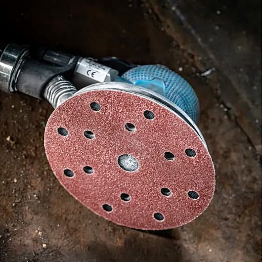 Hogert 125 mm / 60 Grit 8 Holes Velcro Abrasive Disc (Pack of 5 Pcs), HT8D121 — view 3
