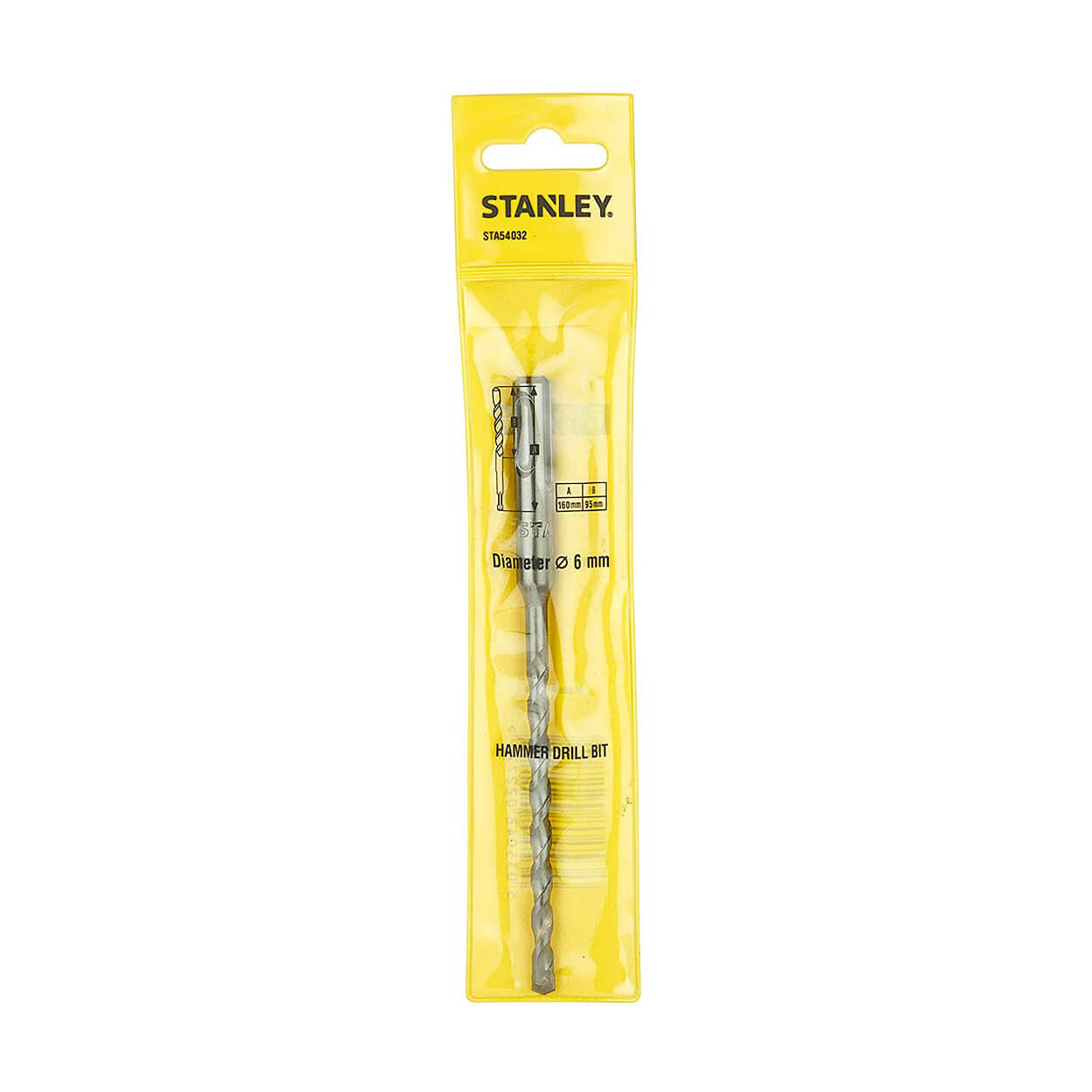 Stanley 6.00 x 160 mm SDS Plus Hammer Drill Bit, STA54032-IN