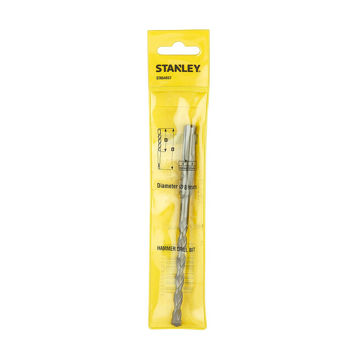 Stanley 8.00 x 160 mm SDS Plus Hammer Drill Bit, STA54037-IN