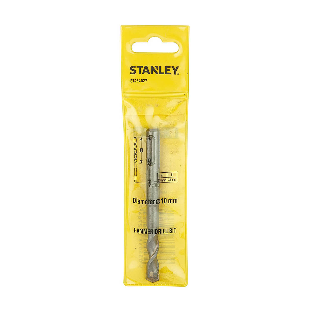 Stanley 10 x 110 mm SDS Plus Hammer Drill Bit, STA54027-IN