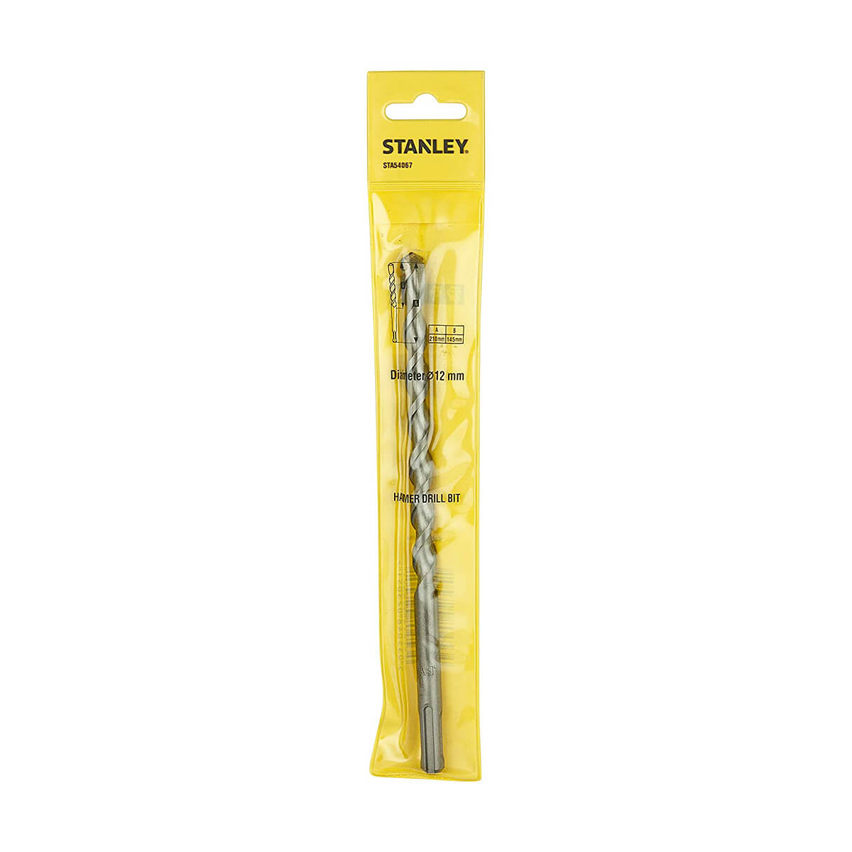 Stanley 12 x 210 mm SDS Plus Hammer Drill Bit, STA54067-IN