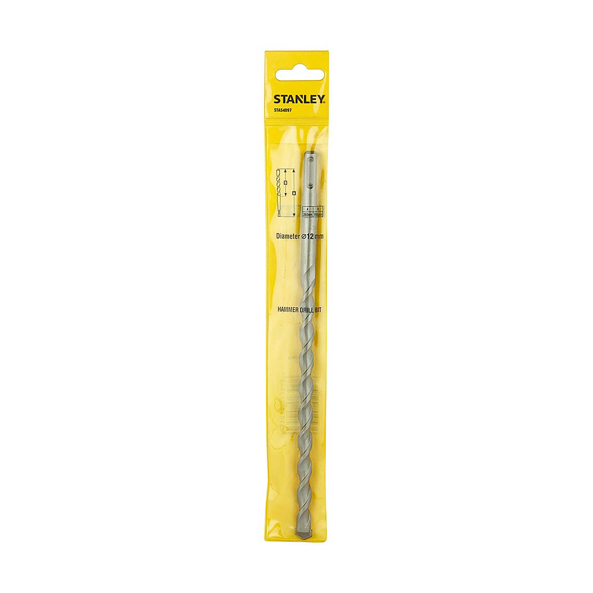 Stanley 12 x 260 mm SDS Plus Hammer Drill Bit, STA54097-IN — view 3