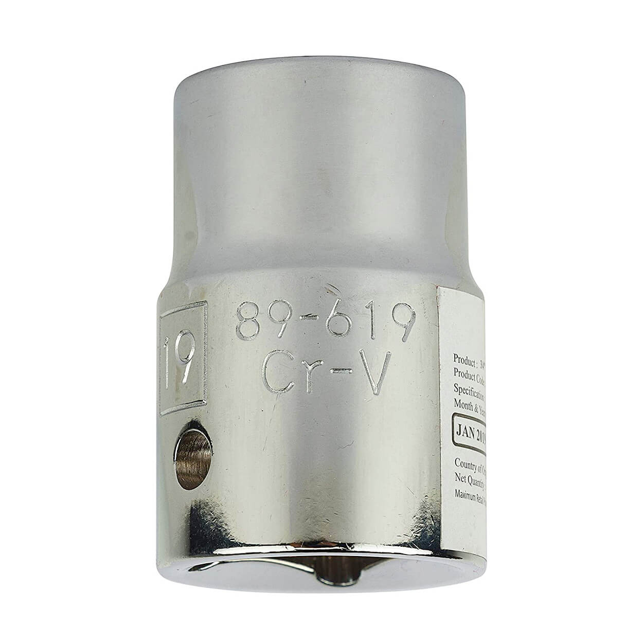 Stanley 19 mm, 3/4 Inch Sq. Drive 12 Point Maxi Drive Bi-Hexagonal Standard Socket, STMT89619-8B