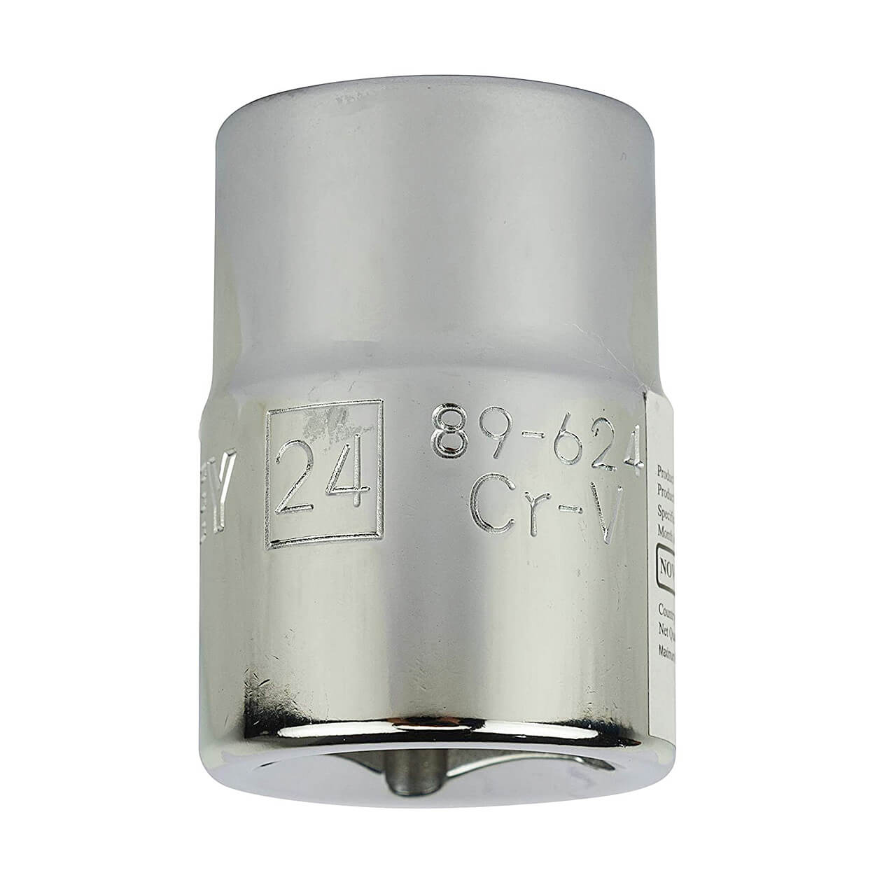 Stanley 24 mm, 3/4 Inch Sq. Drive 12 Point Maxi Drive Bi-Hexagonal Standard Socket, STMT89624-8B