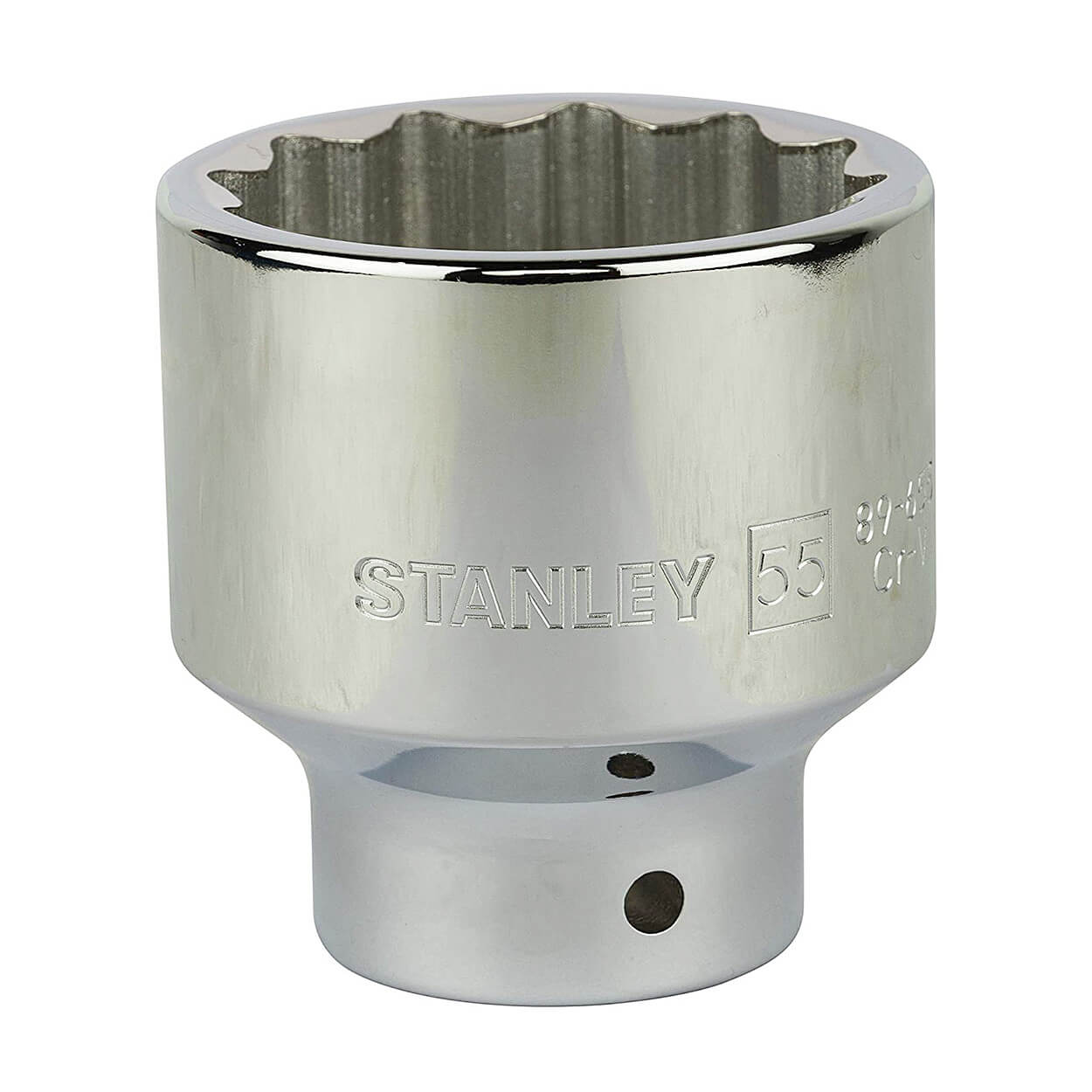 Stanley 55 mm, 3/4 Inch Sq. Drive 12 Point Maxi Drive Bi-Hexagonal Standard Socket, STMT89655-8B