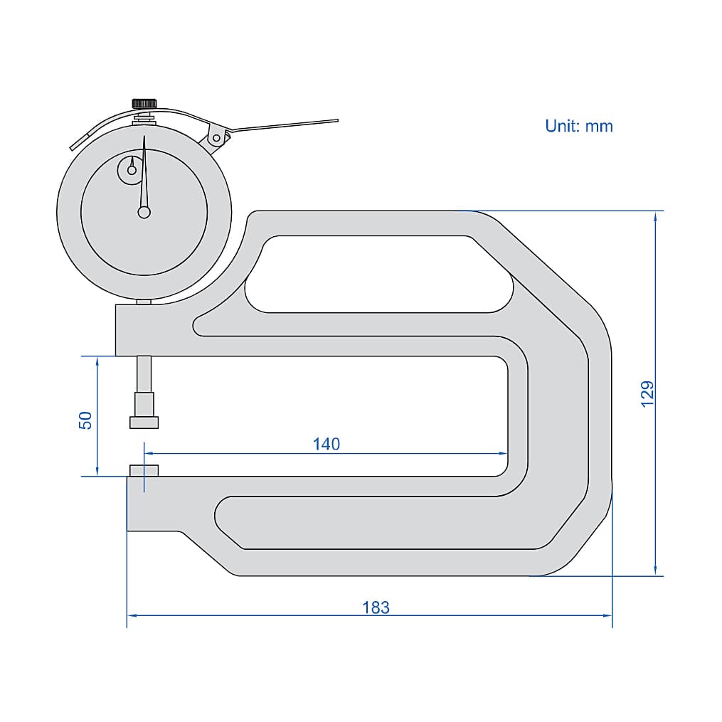 Insize 0 - 30 mm Thickness Gauge (Type A), 2376-30 — view 2
