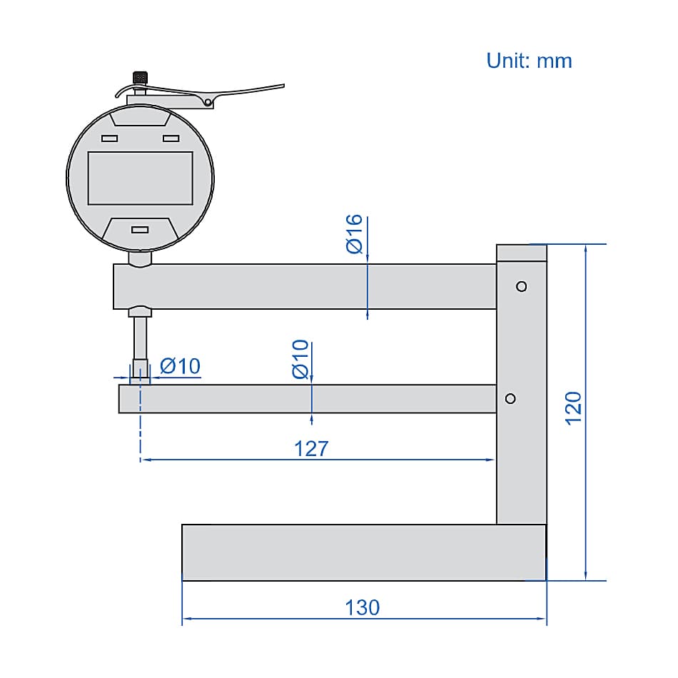 Insize 10 mm / 0.4 inch Preform Thickness Tester, 2671-10 — view 2