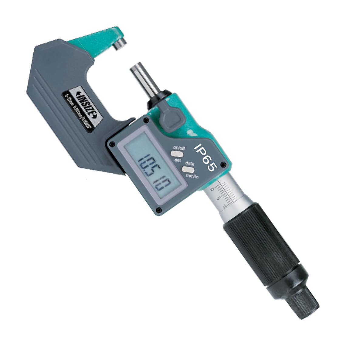 Insize 100 - 125 mm Quick Feeding Digital Outside Micrometer with Data Interface, 3105-125 — view 1