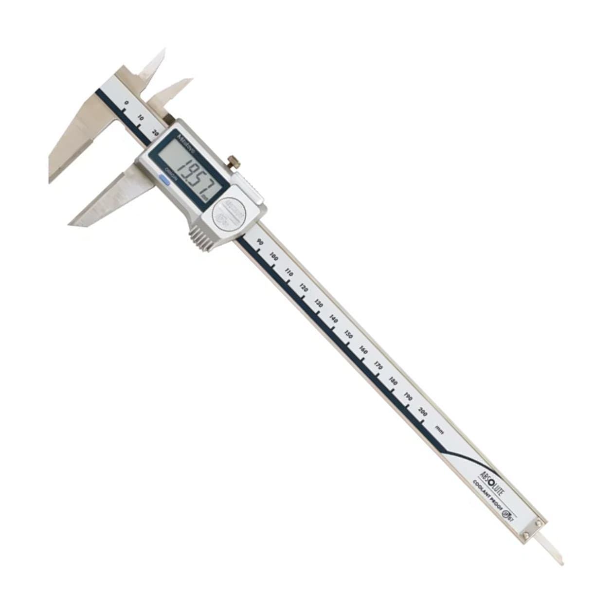 Mitutoyo 0 - 200 mm Digital ABS Scribing Caliper with Carbide-tipped Jaws, 573-677-20 — view 1