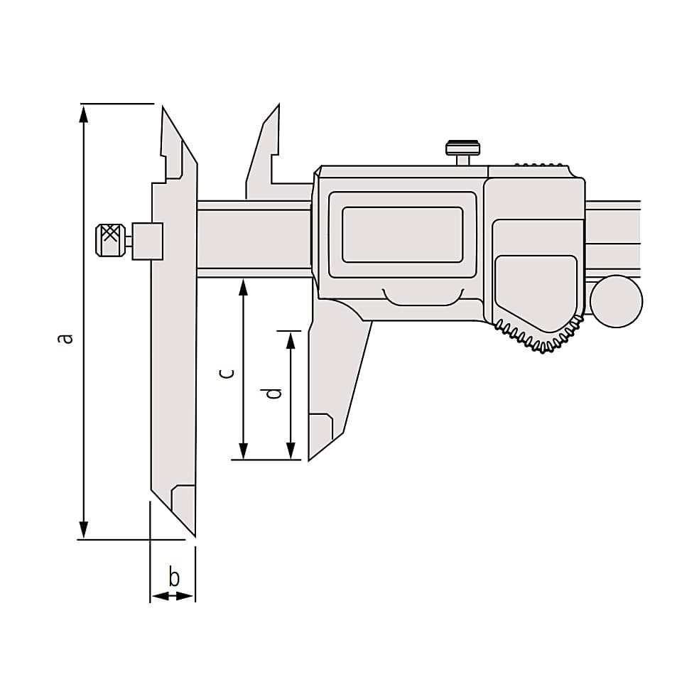 Mitutoyo 150 mm / 6 inch Digital ABS Offset Caliper, 573-701-20 — view 2