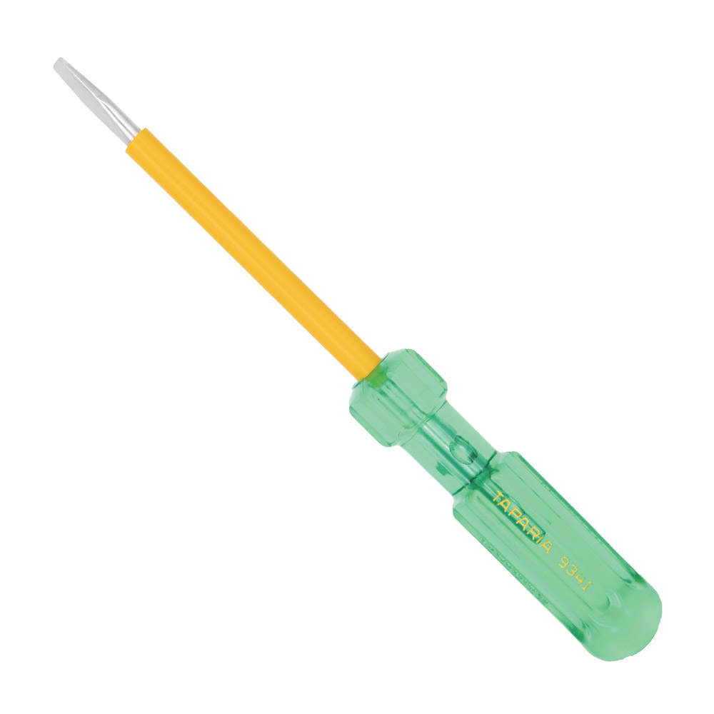 Taparia 150 mm (Blade Length) x 4.0 mm (Blade Dia) Flat Insulated Screw Driver, 823 I