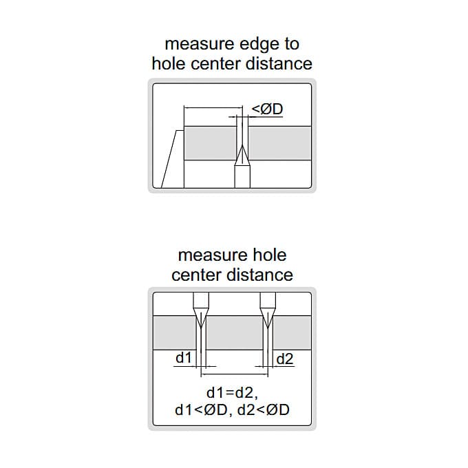 Insize 300 mm / 12 inch Digital Centerline & Edge to Center Calipers, 1525-300 — view 3