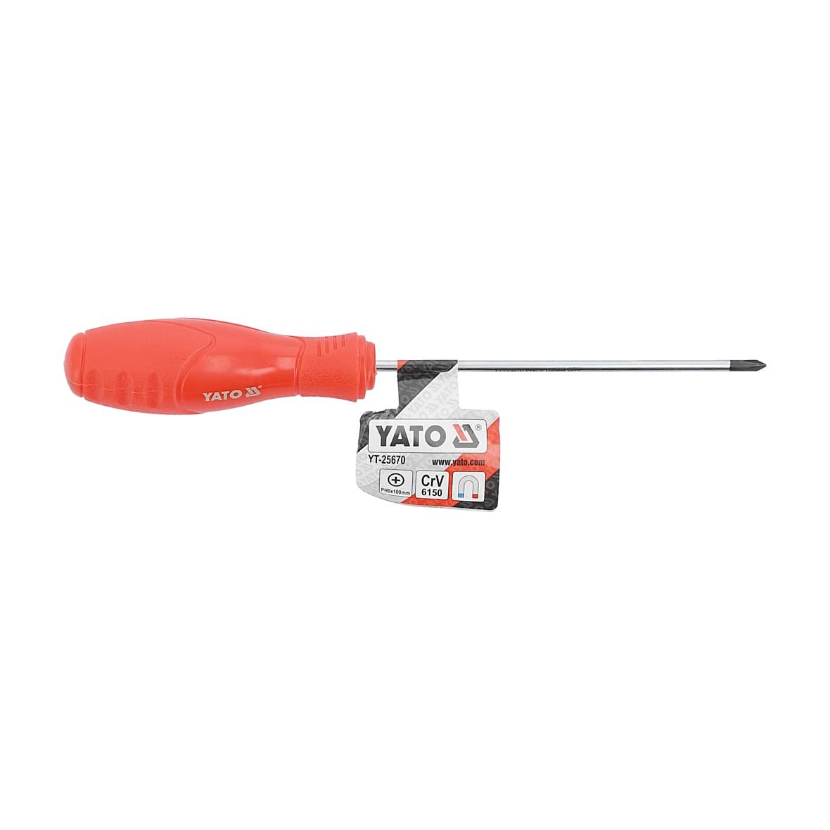 Yato PH0 x 100 mm Blade Length Phillip Screw Driver, YT-25670