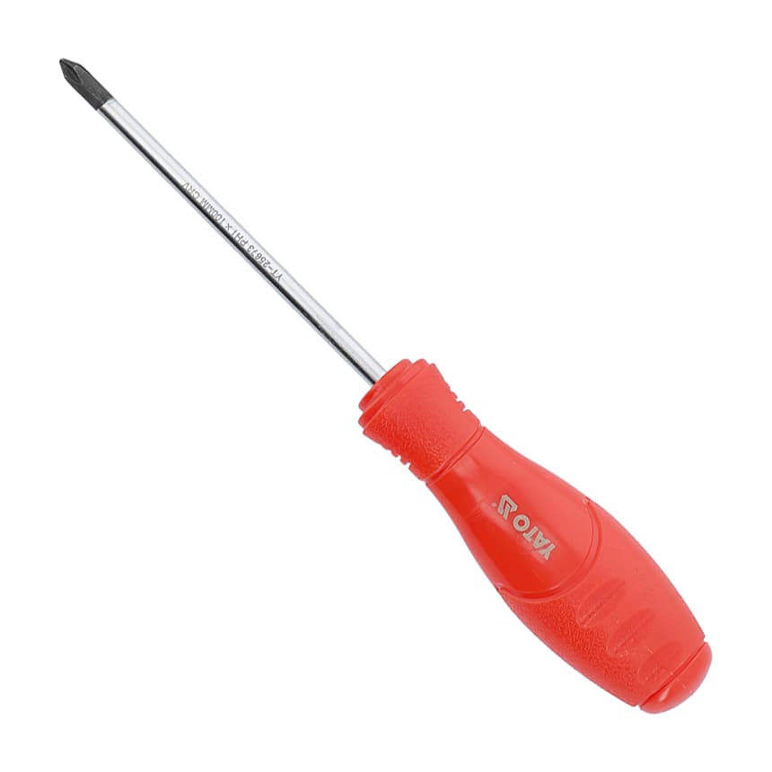 Yato PH1 x 100 mm Blade Length Phillip Screw Driver, YT-25673