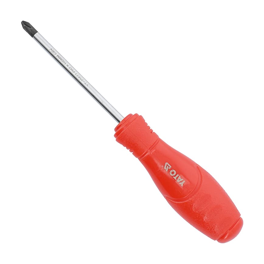 Yato PH2 x 100 mm Blade Length Phillip Screw Driver, YT-25677