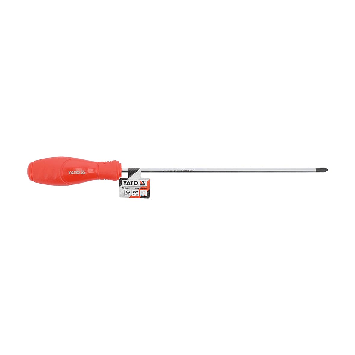 Yato PH2 x 250 mm Blade Length Phillip Screw Driver, YT-25681