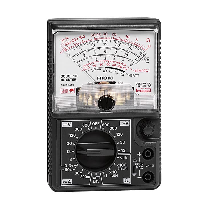 Hioki 20 KOhm / V Basic Analog Tester Multimeter, 3030-10 — view 1