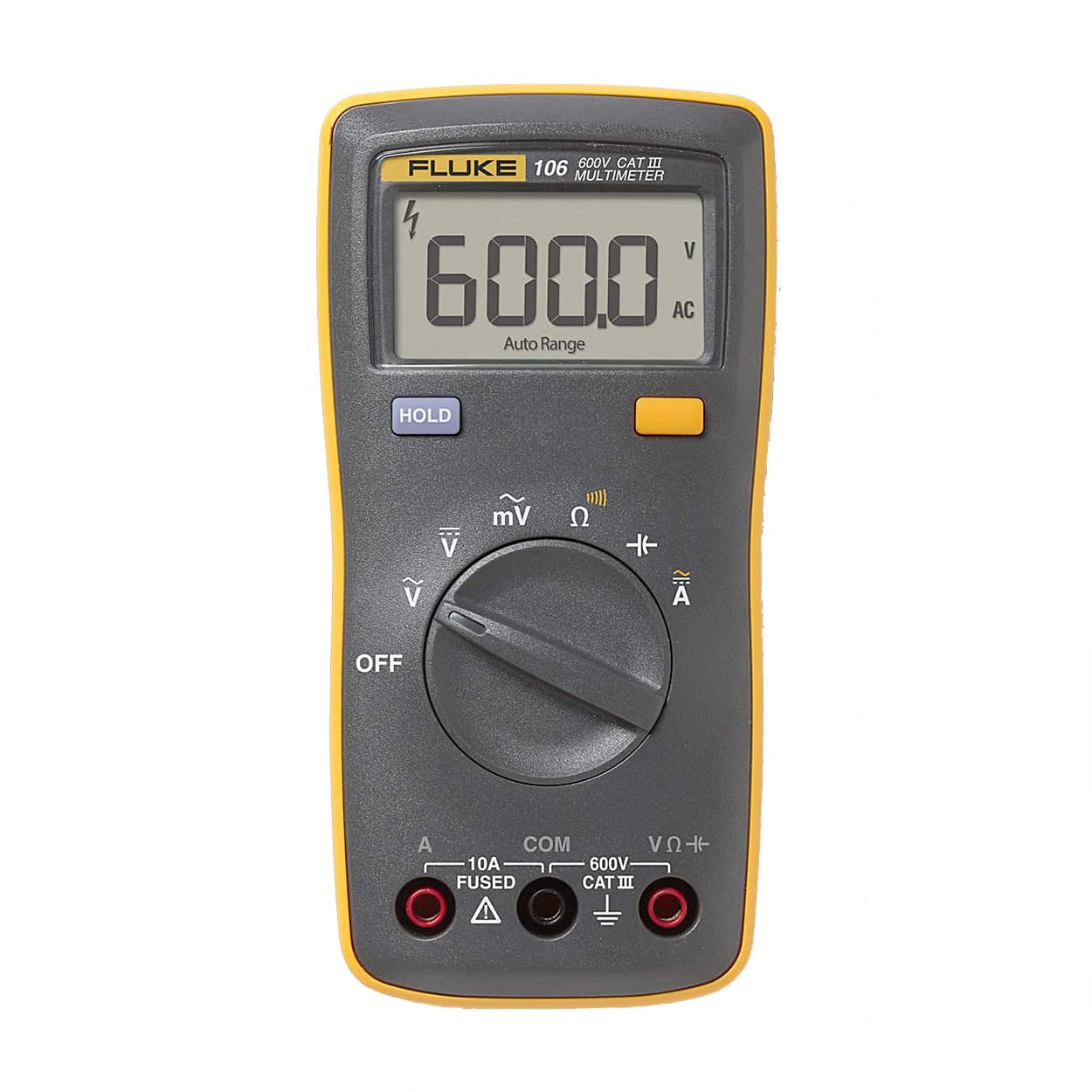 Fluke 106 6000 Counts / 600V Palm-Sized Digital Multimeter — view 1