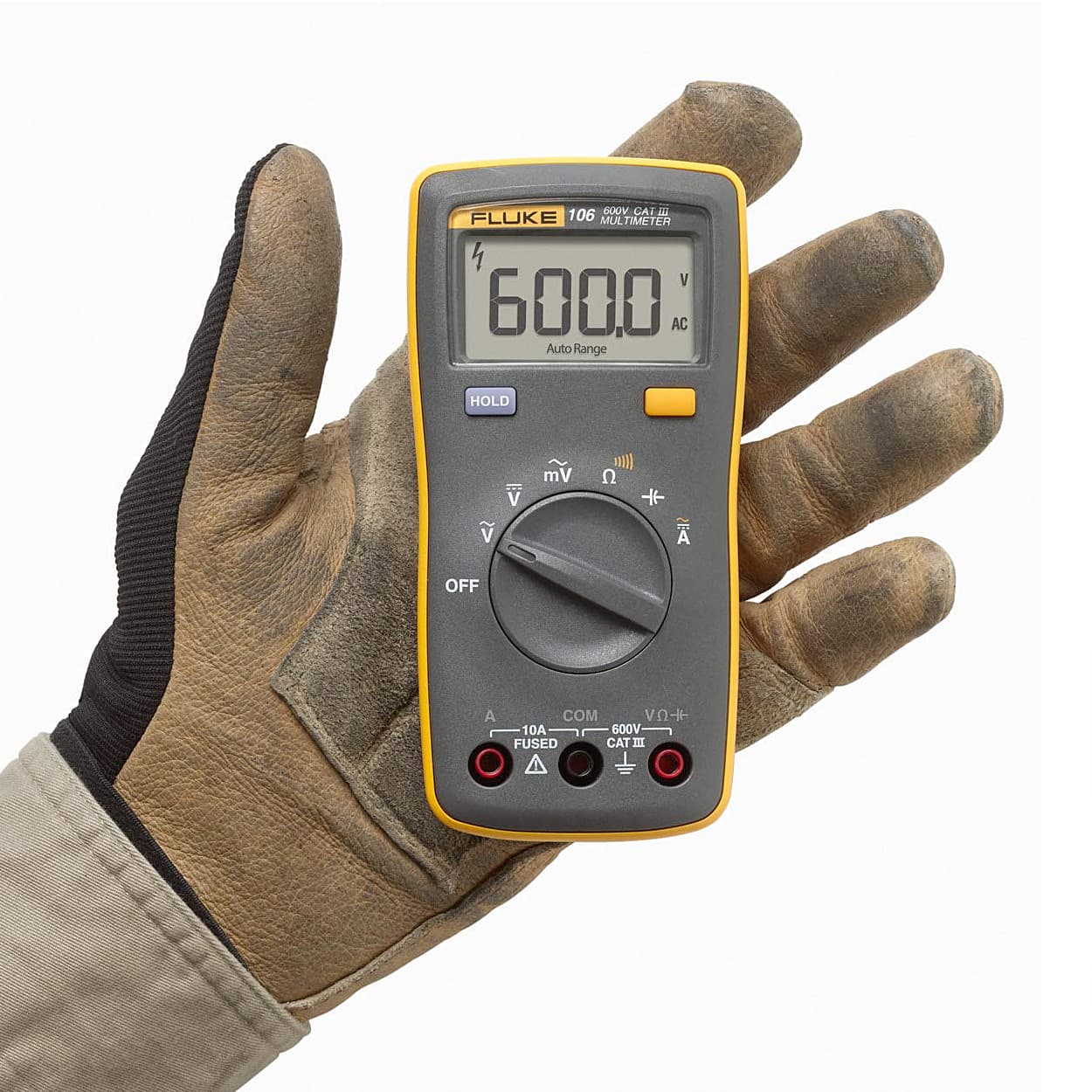 Fluke 106 6000 Counts / 600V Palm-Sized Digital Multimeter — view 5