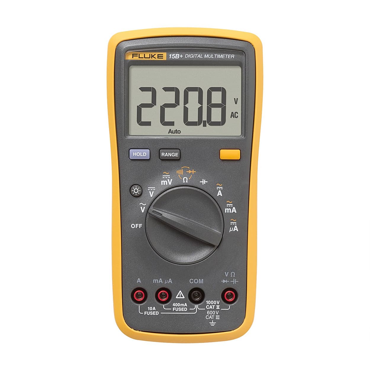 Fluke 15B+ 4000 Counts / 1000V Digital Multimeter — view 1