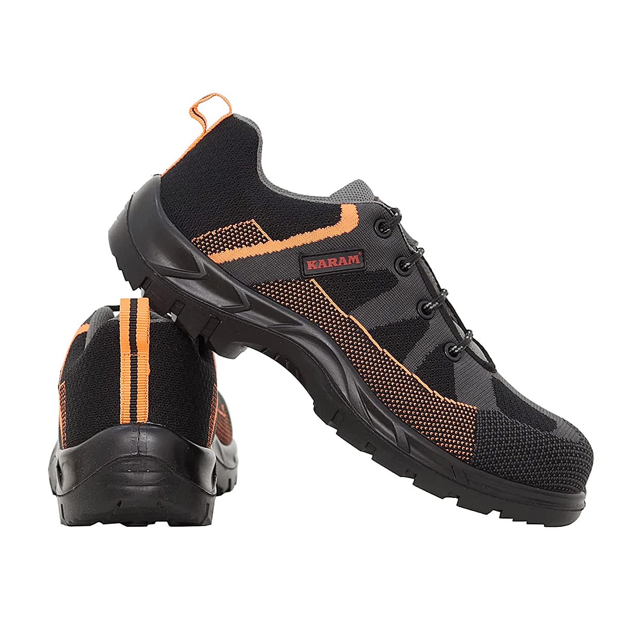 Karam Flytex Upper Safety Shoe - Fibre Toe (Grey & Orange), FS210FN — view 1
