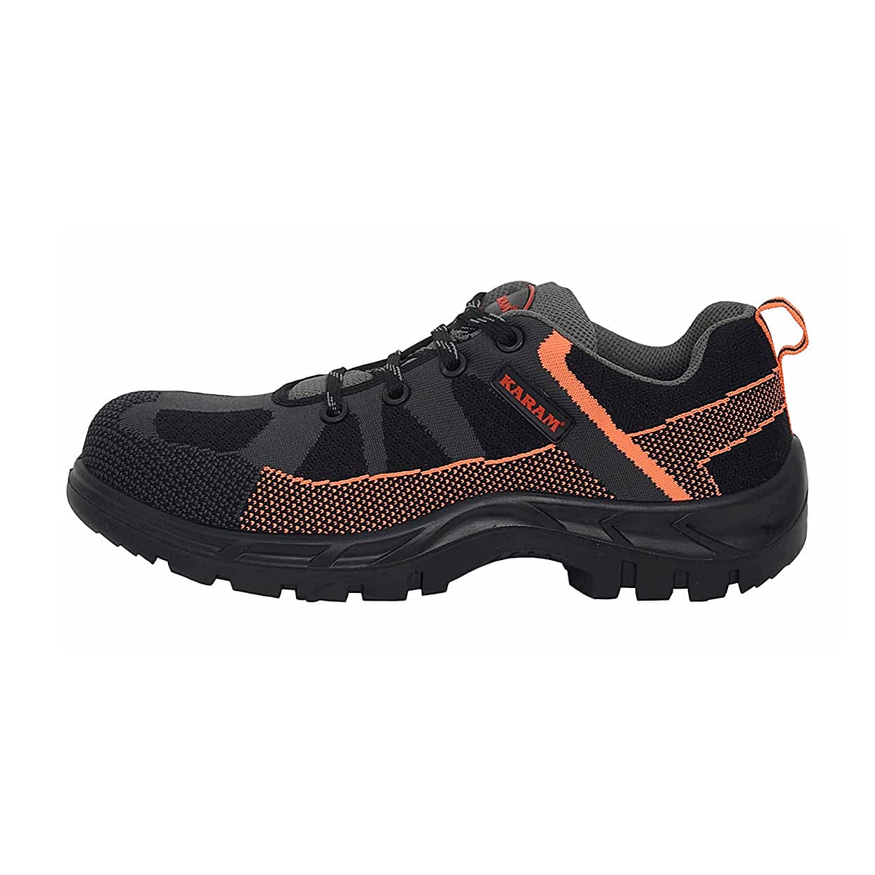 Karam Flytex Upper Safety Shoe - Fibre Toe (Grey & Orange), FS210FN — view 2