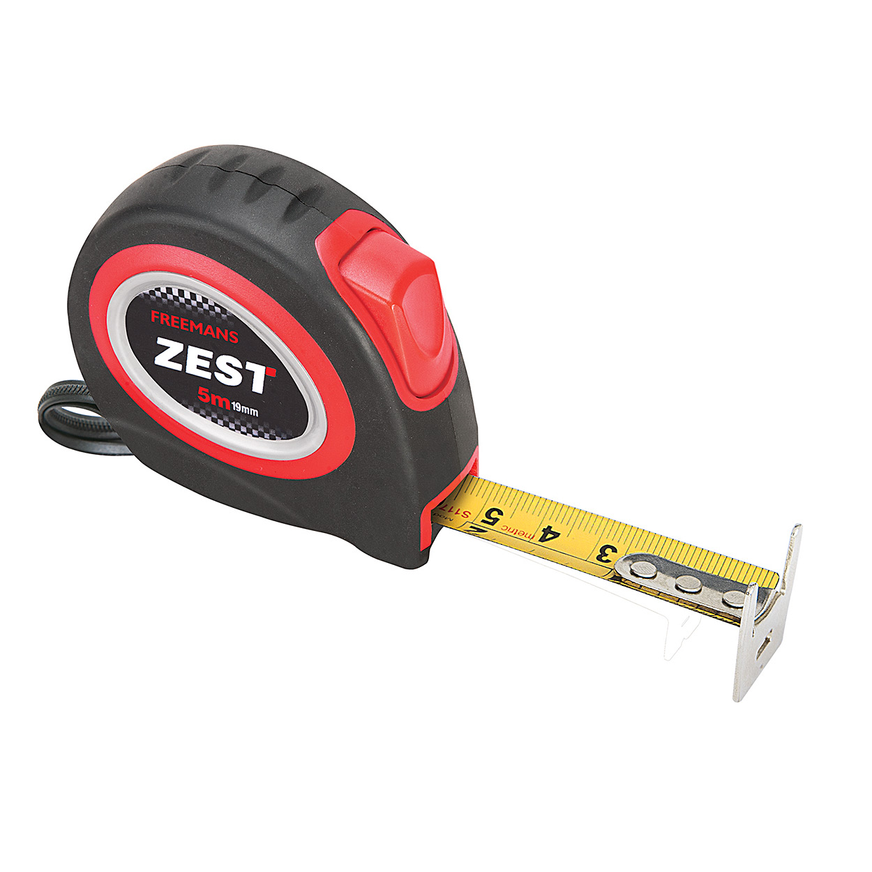 Freemans 5Mtr x 19mm Zest Steel Tape With Belt Clip, ZT519