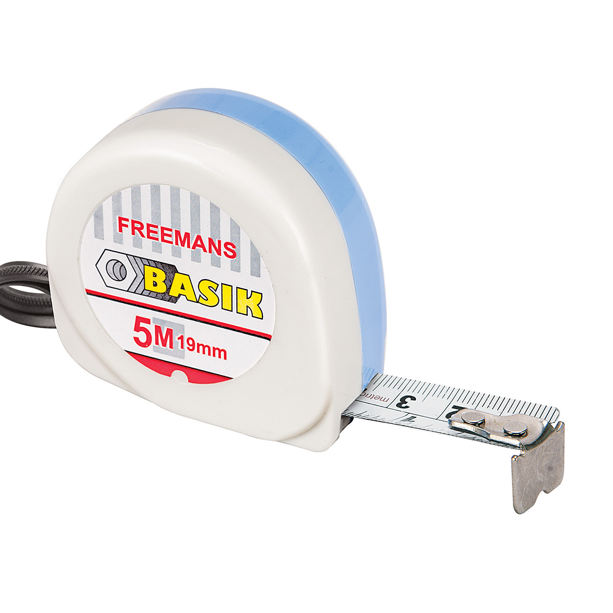 Freemans 3Mtr x 13mm Basik Steel Tape With Belt Clip, BKC313