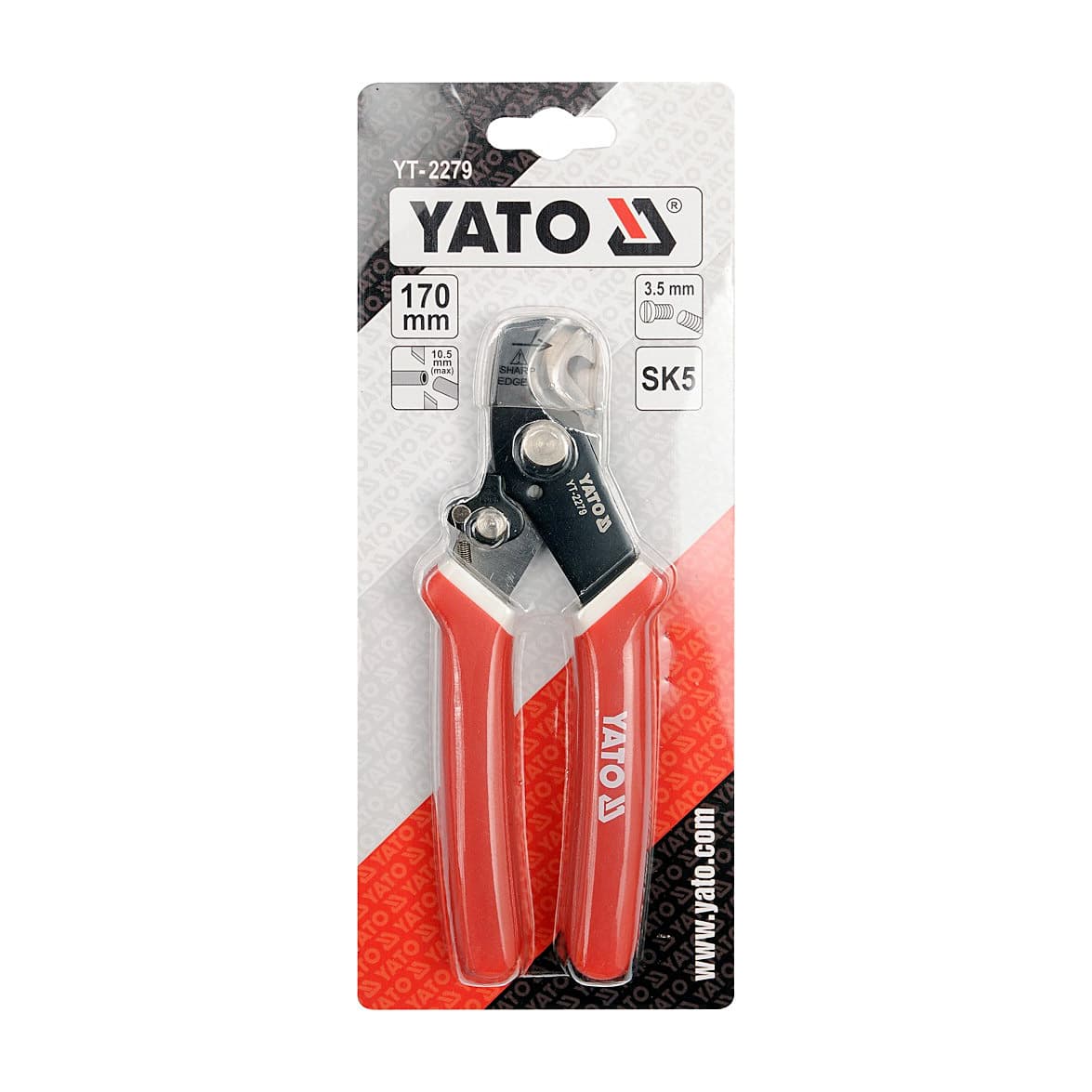 Yato 170 mm / 7 inch Electrician Cable Cutter, YT-2279 — view 2