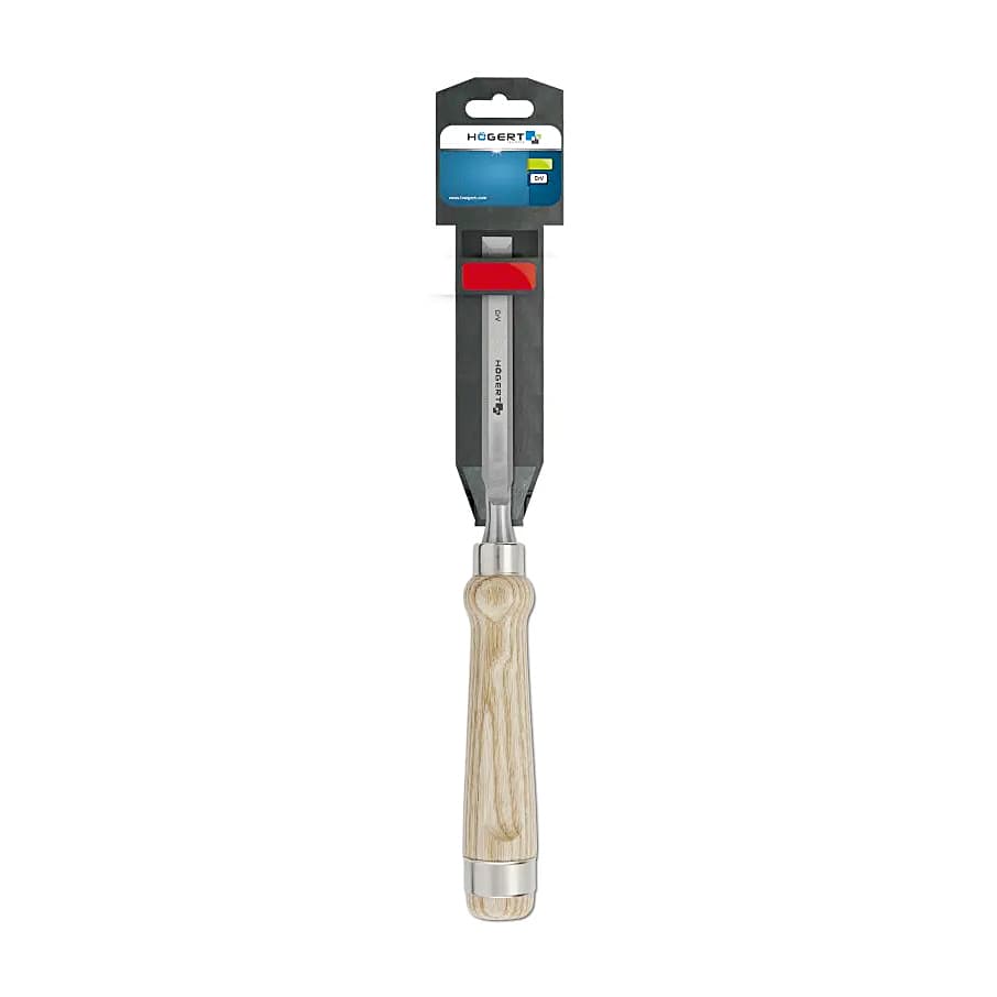 Hogert 16 mm Flat Chisel With Wooden Handle, HT3B845