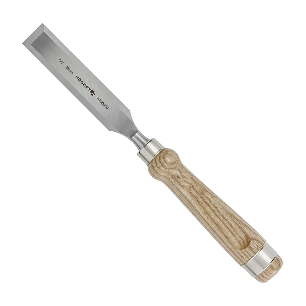 Hogert 25 mm Flat Chisel With Wooden Handle, HT3B848 — view 1