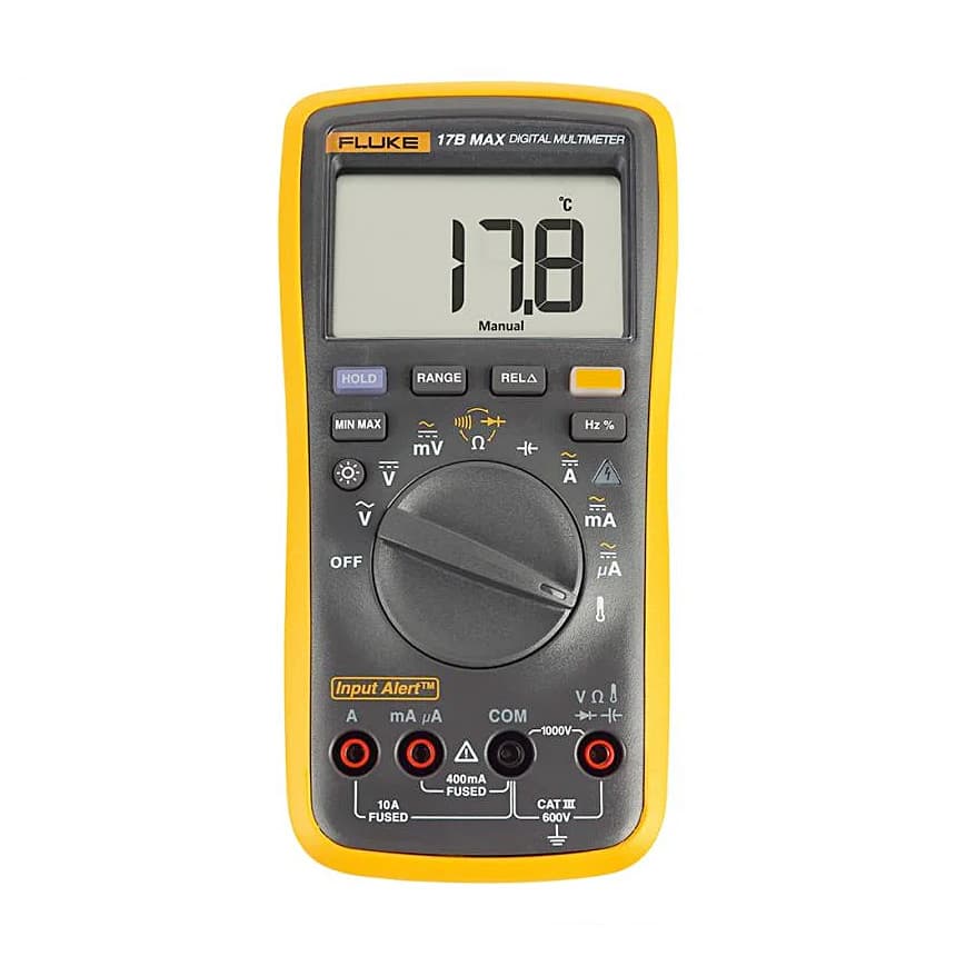 Fluke 17B Max-01 6000 Counts / 600V Digital Multimeter With TL75 Test Leads — view 1