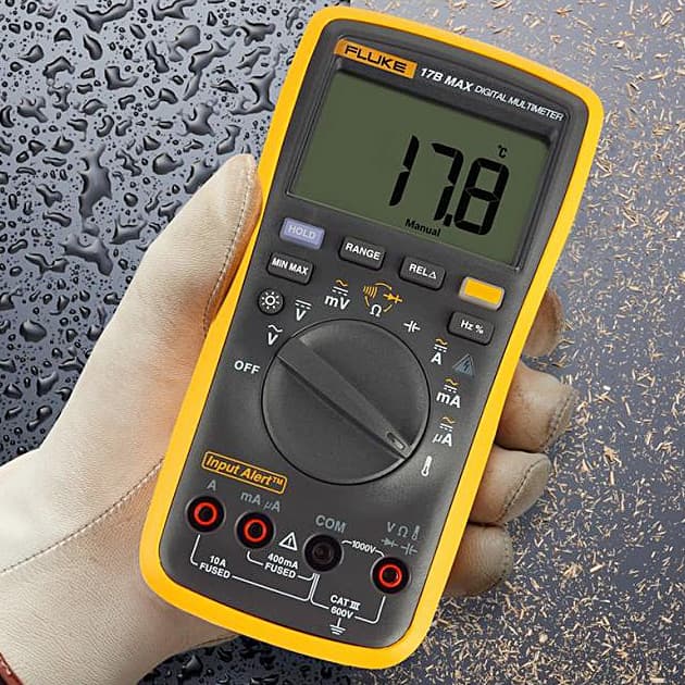Fluke 17B Max-01 6000 Counts / 600V Digital Multimeter With TL75 Test Leads — view 4