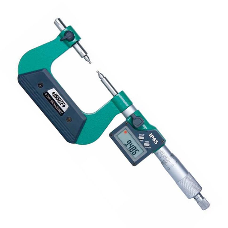Insize 50 - 75 mm Digital Gear Tooth Micrometer without Ball Tips, 3591-75A — view 1