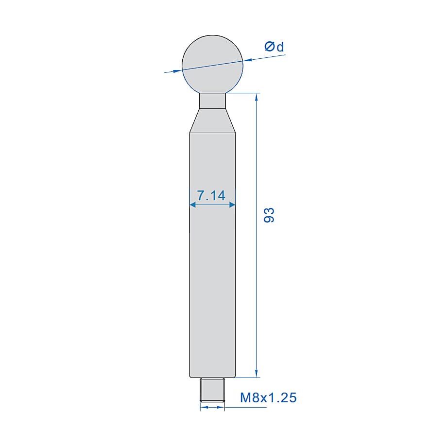 Insize 25.4 mm Dia. Ceramic Ball Gauge (High Accuracy), 4198-25D4 — view 2
