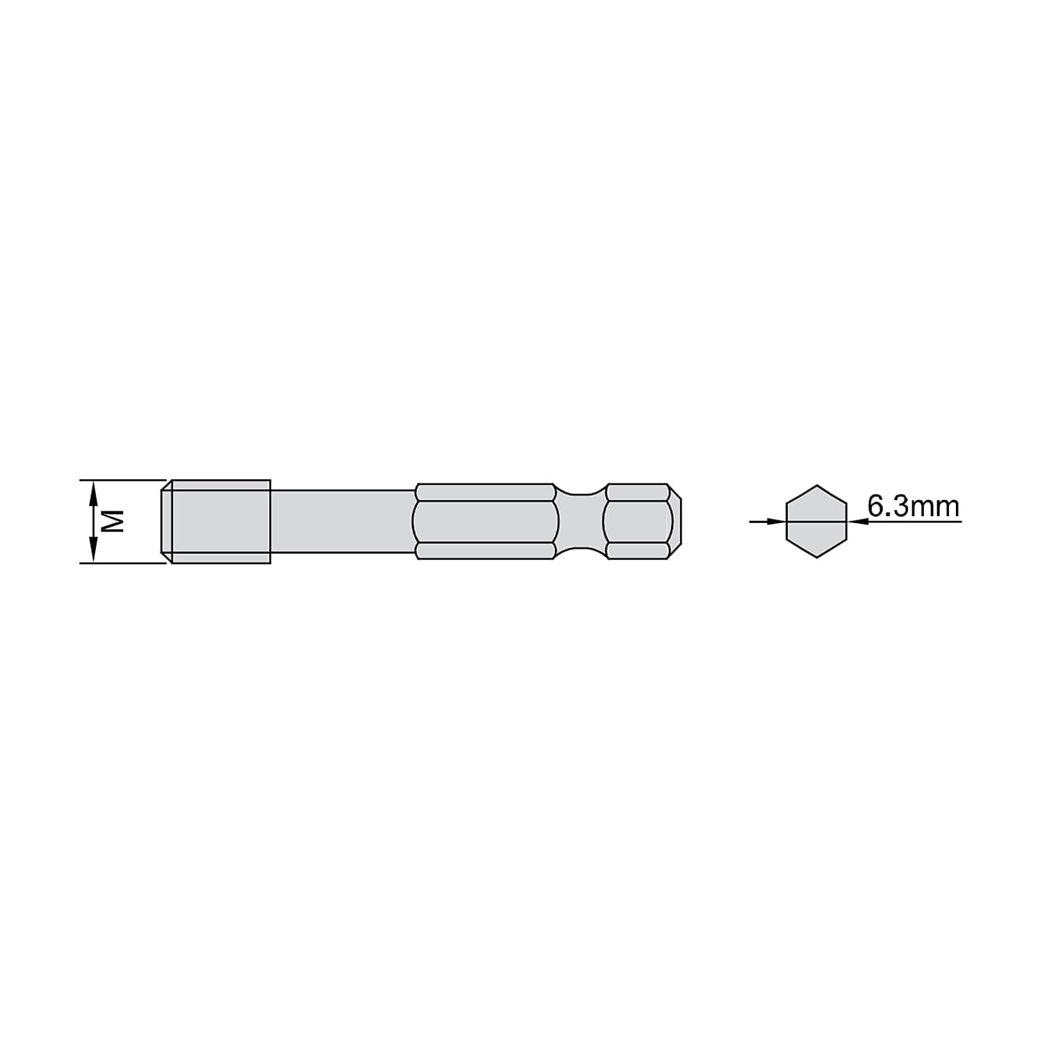 Insize 10 mm Dia. DLC Coated Metric Thread Plug Gauge (Go Series), 4256-10-DLC