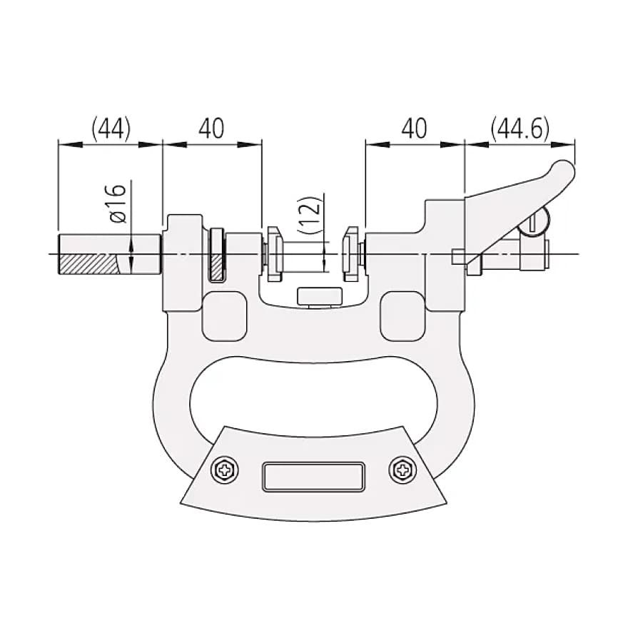 Mitutoyo 0 - 1 inch Dial Snap Gauge without Indicator, 201-151 — view 2