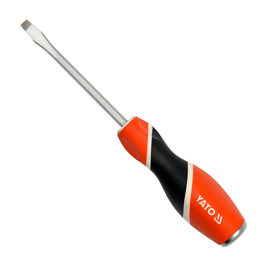 Yato 200 mm (Blade Length) x 6 mm (Blade Dia) Go-Through Slotted Screwdriver, YT-25987