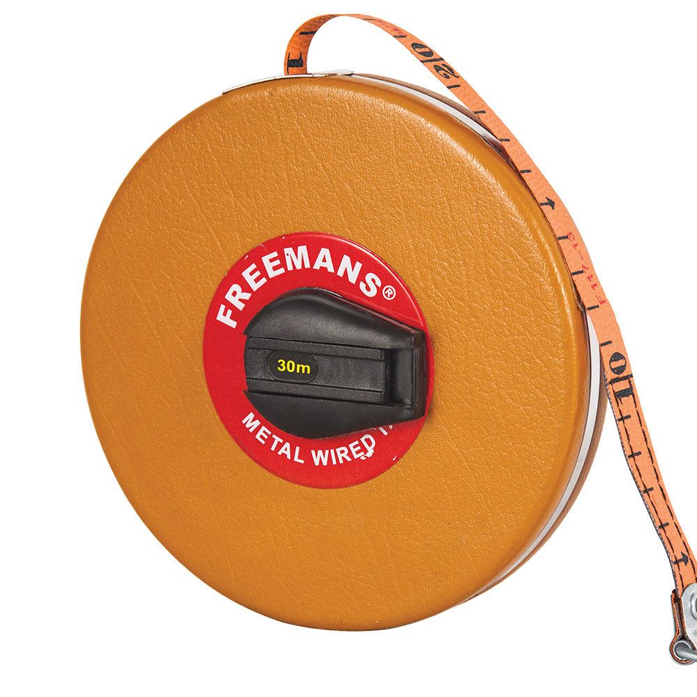 Freemans 10Mtr x 16mm Metal Wired Leatherette Tape, MW10