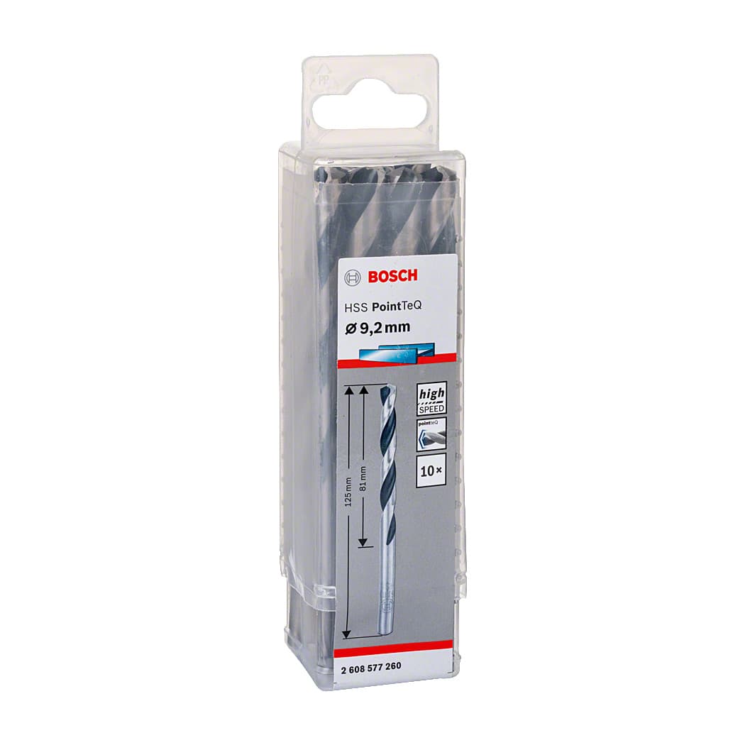 Bosch 9.20 mm HSS Metal Drill Bits PointTeQ Range (Pack of 10 Pcs), 2 608 577 260 — view 2